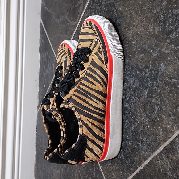 Tiger Print Rag & Bone Suede Sneaker - Picture 2 of 5